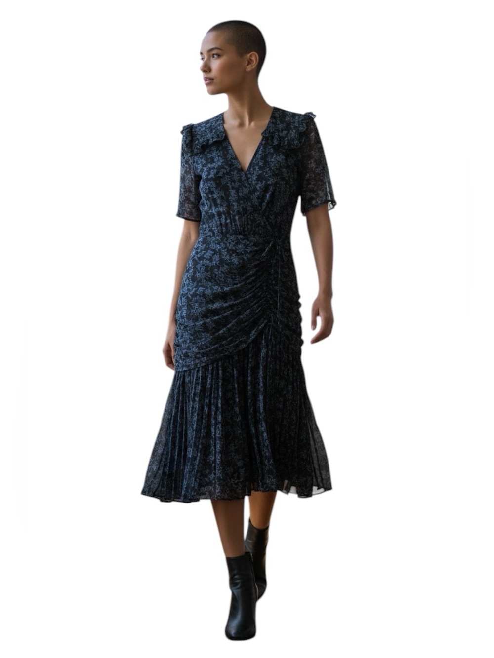 Veronica Beard Mick 100% Silk Maxi Dress
Size 8